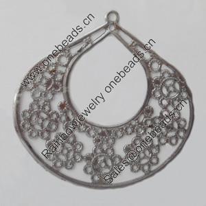 Iron Pendant/Charm. Fashion Jewelry Findings. Lead-free. 41x40mm Sold by Bag