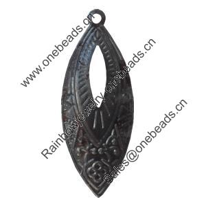 Iron Pendant/Charm. Fashion Jewelry Findings. Lead-free. 15x38mm Sold by Bag