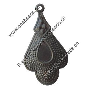 Iron Pendant/Charm. Fashion Jewelry Findings. Lead-free. 18x36mm Sold by Bag