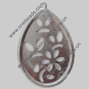 Iron Pendant/Charm. Fashion Jewelry Findings. Lead-free. Teardrop 24x39mm Sold by Bag