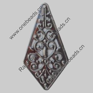 Iron Pendant/Charm. Fashion Jewelry Findings. Lead-free. 45x22mm Sold by Bag