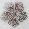 Iron Beads. Fashion Jewelry Findings. Lead-free. Flower 35mm Sold by Bag