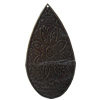 Iron Pendant/Charm. Fashion Jewelry Findings. Lead-free. Teardrop 40x77mm Sold by Bag