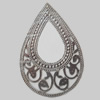Iron Pendant/Charm. Fashion Jewelry Findings. Lead-free. Teardrop 52x76mm Sold by Bag