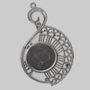 Iron Pendant/Charm. Fashion Jewelry Findings. Lead-free. 49x79mm Sold by Bag