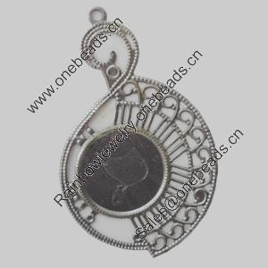 Iron Pendant/Charm. Fashion Jewelry Findings. Lead-free. 49x79mm Sold by Bag