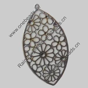 Iron Pendant/Charm. Fashion Jewelry Findings. Lead-free. 44x82mm Sold by Bag