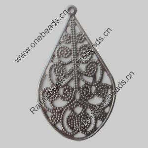 Iron Pendant/Charm. Fashion Jewelry Findings. Lead-free. 35x20mm Sold by Bag