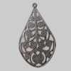 Iron Pendant/Charm. Fashion Jewelry Findings. Lead-free. 35x20mm Sold by Bag