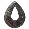 Iron Pendant/Charm. Fashion Jewelry Findings. Lead-free. Teardrop 34x27mm Sold by Bag