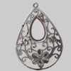 Iron Pendant/Charm. Fashion Jewelry Findings. Lead-free. 75x53mm Sold by Bag