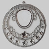 Iron Pendant/Charm. Fashion Jewelry Findings. Lead-free. 62mm Sold by Bag