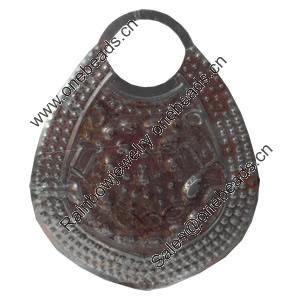 Iron Pendant/Charm. Fashion Jewelry Findings. Lead-free. 83x67mm Sold by Bag
