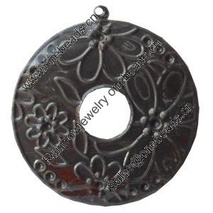 Iron Pendant/Charm. Fashion Jewelry Findings. Lead-free. 50mm Sold by Bag