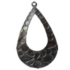 Iron Pendant/Charm. Fashion Jewelry Findings. Lead-free. Teardrop 52x32mm Sold by Bag