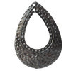 Iron Pendant/Charm. Fashion Jewelry Findings. Lead-free. Teardrop 55x40mm Sold by Bag