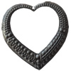 Iron Pendant/Charm. Fashion Jewelry Findings. Lead-free. Heart 59x57mm Sold by Bag