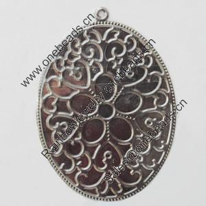 Iron Pendant/Charm. Fashion Jewelry Findings. Lead-free. 66x45mm Sold by Bag