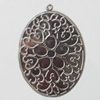 Iron Pendant/Charm. Fashion Jewelry Findings. Lead-free. 66x45mm Sold by Bag