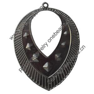 Iron Pendant/Charm. Fashion Jewelry Findings. Lead-free. 69x50mm Sold by Bag