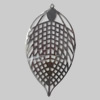Iron Pendant/Charm. Fashion Jewelry Findings. Lead-free. Leaf 75x40mm Sold by Bag