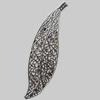 Iron Pendant/Charm. Fashion Jewelry Findings. Lead-free. Leaf 103x28mm Sold by Bag