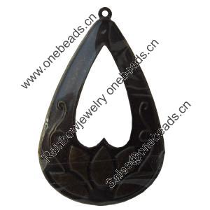 Iron Pendant/Charm. Fashion Jewelry Findings. Lead-free. Teardrop 62x40mm Sold by Bag