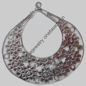 Iron Pendant/Charm. Fashion Jewelry Findings. Lead-free. 64x63mm Sold by Bag