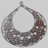 Iron Pendant/Charm. Fashion Jewelry Findings. Lead-free. 64x63mm Sold by Bag
