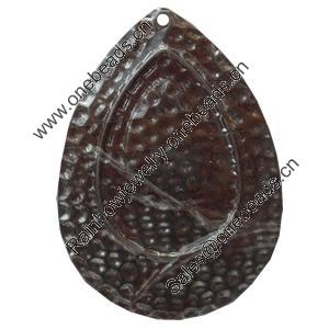 Iron Pendant/Charm. Fashion Jewelry Findings. Lead-free. Teardrop 49x67mm Sold by Bag