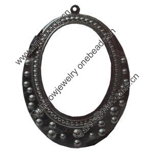Iron Pendant/Charm. Fashion Jewelry Findings. Lead-free. 59x47mm Sold by Bag