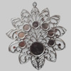 Iron Cabochon Settings. Fashion Jewelry Findings. Lead-free. Flower 64x72mm,14mm,5mm Sold by Bag