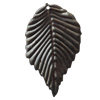 Iron Pendant/Charm. Fashion Jewelry Findings. Lead-free. Leaf 25x40mm Sold by Bag