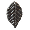 Iron Pendant/Charm. Fashion Jewelry Findings. Lead-free. Leaf 21x36mm Sold by Bag