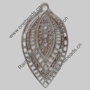 Iron Pendant/Charm. Fashion Jewelry Findings. Lead-free. 33x63mm Sold by Bag