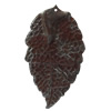 Iron Pendant/Charm. Fashion Jewelry Findings. Lead-free. Leaf 31x36mm Sold by Bag