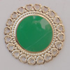 Iron Enamel Cabochons. Fashion jewelry findings. Lead-free. 23mm Sold by Bag 