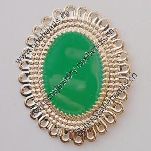Iron Enamel Cabochons. Fashion jewelry findings. Lead-free. 34x28mm Sold by Bag 