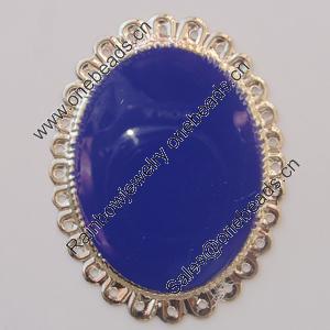 Iron Enamel Cabochons. Fashion jewelry findings. Lead-free. 53x40mm Sold by Bag 