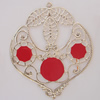 Iron Enamel Pendant. Fashion Jewelry findings. Lead-free. 69x60mm Sold by Bag 