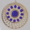 Iron Enamel Pendant. Fashion Jewelry findings. Lead-free. 65mm Sold by Bag 