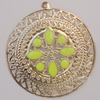 Iron Enamel Pendant. Fashion Jewelry findings. Lead-free. 55mm Sold by Bag 