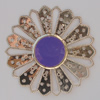 Iron Enamel Cabochons. Fashion jewelry findings. Lead-free. 65mm Sold by Bag 