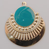 Iron Enamel Pendant. Fashion Jewelry findings. Lead-free. 39x34mm Sold by Bag