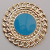 Iron Enamel Cabochons. Fashion jewelry findings. Lead-free. 40mm Sold by Bag
