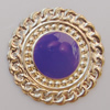 Iron Enamel Cabochons. Fashion jewelry findings. Lead-free. 40mm Sold by Bag