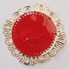 Iron Enamel Cabochons. Fashion jewelry findings. Lead-free. 41x44mm Sold by Bag