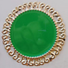 Iron Enamel Cabochons. Fashion jewelry findings. Lead-free. 51mm Sold by Bag