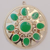 Iron Enamel Pendant. Fashion Jewelry findings. Lead-free. 41mm Sold by Bag