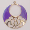 Iron Enamel Pendant. Fashion Jewelry findings. Lead-free. 43mm Sold by Bag